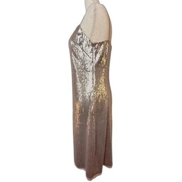 Jason Wu Silk Sequin Dress Sleeveless Party Cocktail Shimmer Size 6 - Picture 3 of 9
